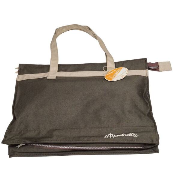 Vintage Green Umbrella Tote Bag Designed by Duebbert Rain Bag New with tags - Picture 3 of 9